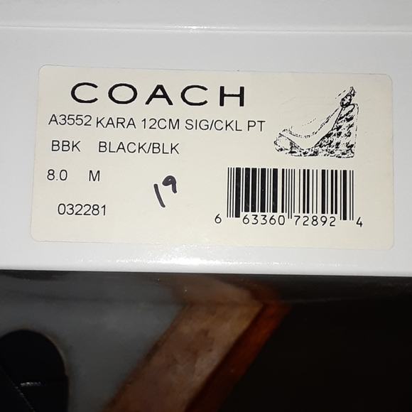 Coach signature and patent leather wedges - Picture 5 of 5